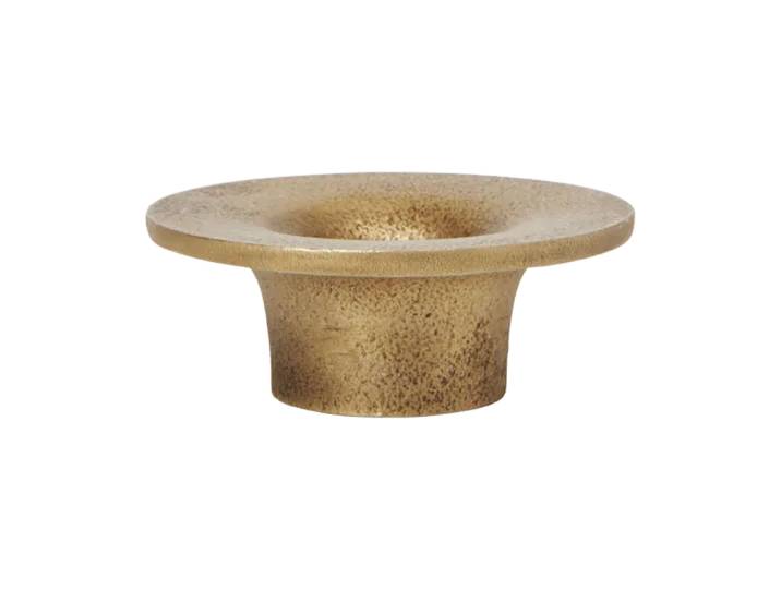 Ferm Living Bougeoir Soothe Ø8 cm Brass Finish