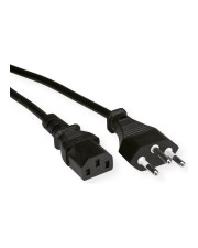 VALUE Netzkabel CH 0.8m schwarz Strom/Netzteil 0,8 m (19.99.1221)