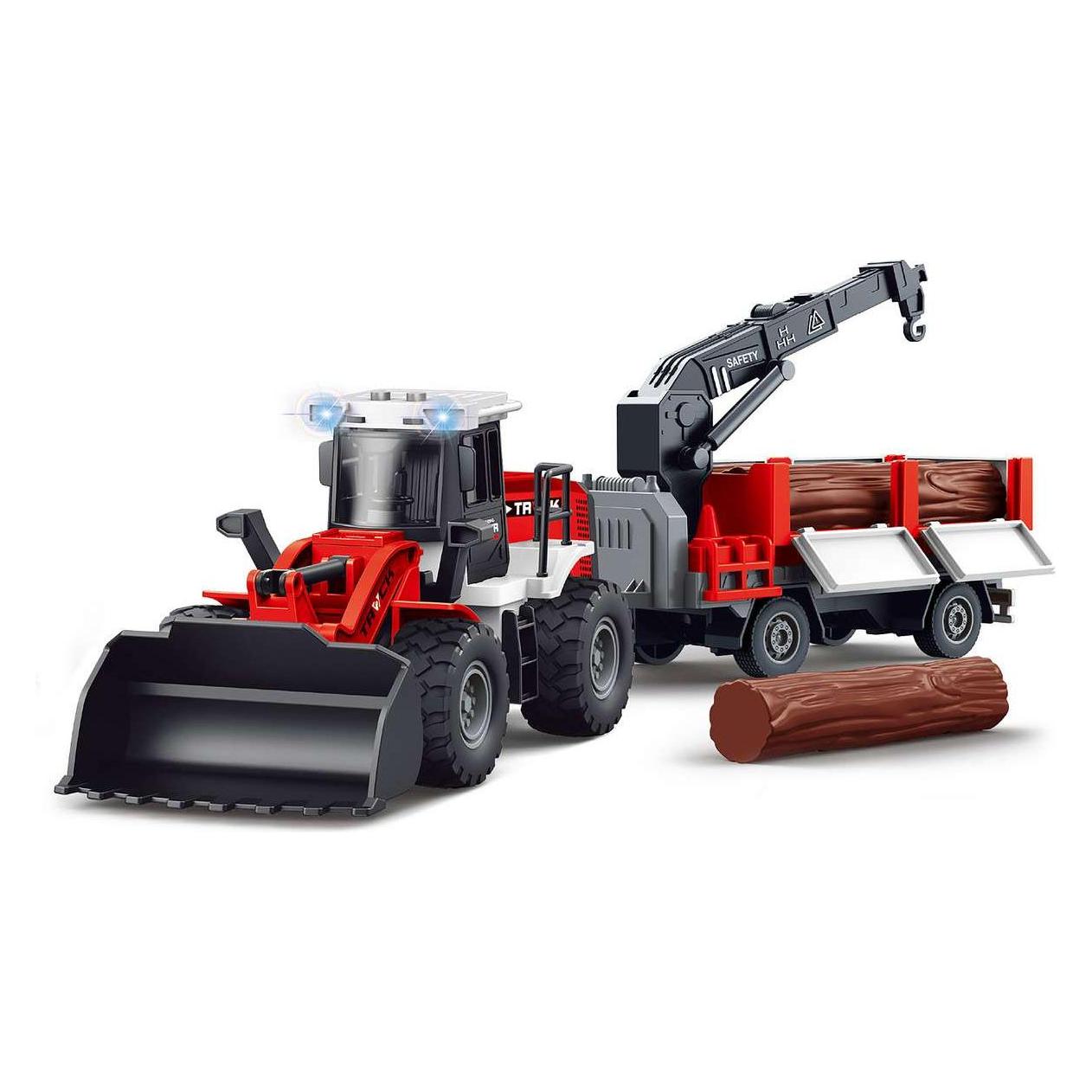 Toymax Bulldozer w/hanger, woods, friction, light & sound (534675)