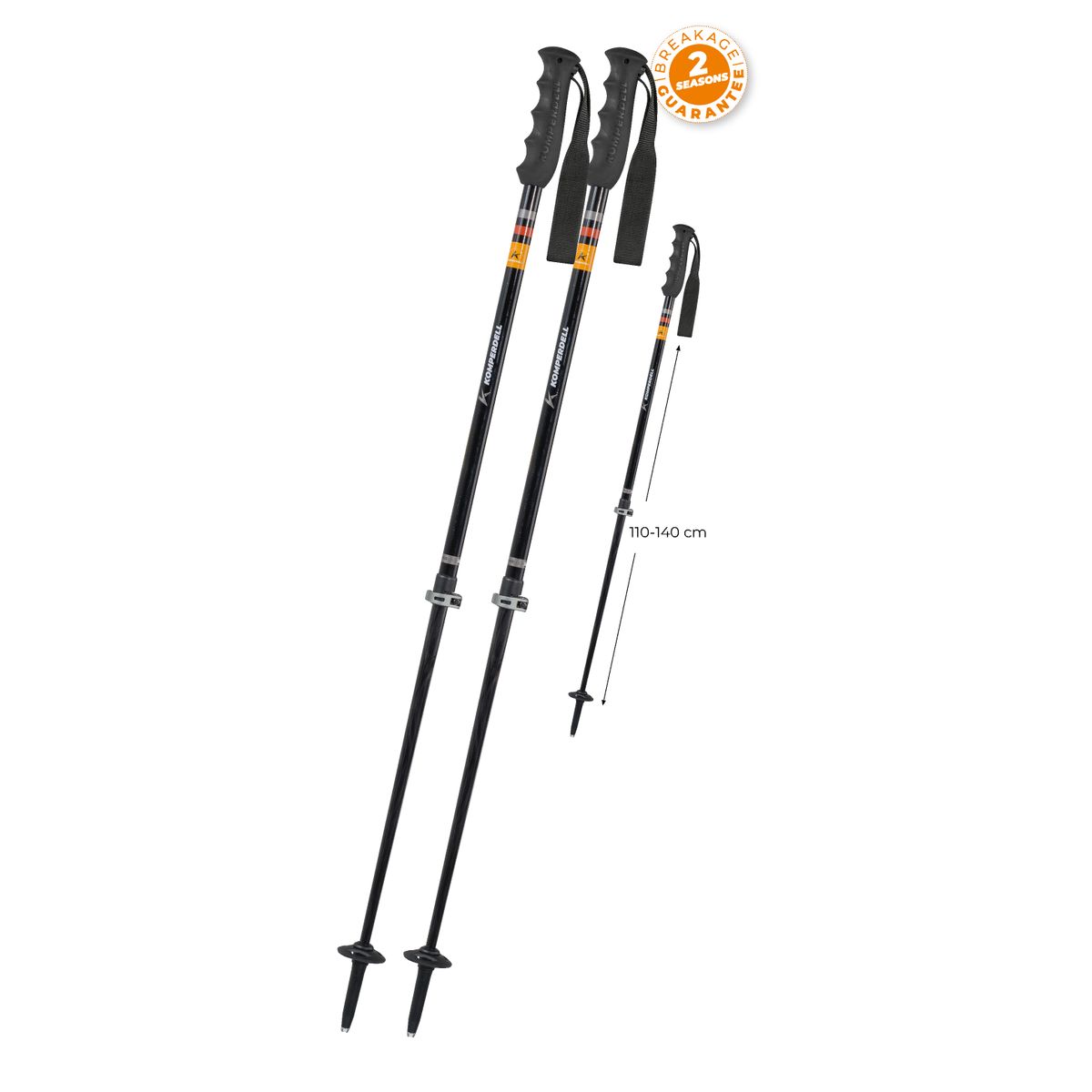 Komperdell Rental Vario Carbon black/ silver (10) 1842449-10-Tele