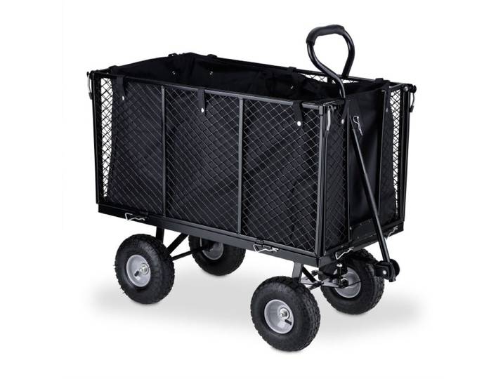 Relaxdays Hoher Handwagen für den Garten