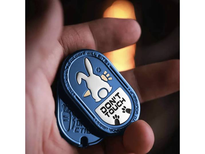 MOT – lapin grincheux en acier inoxydable, jouets sensoriels EDC, Anti-Stress, Spinner, curseur