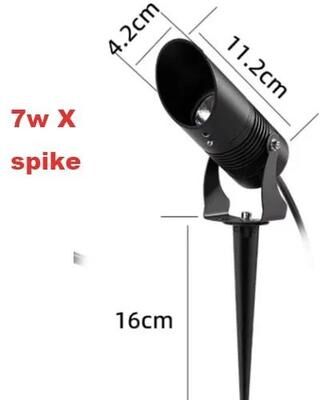 Uplift Essentials Outdoor Waterproof LED Garden Spotlights 7w Base X 85 265v nature White 4000k