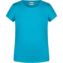 James & Nicholson Mädchen Bio T-Shirt 8007G turquoise XS