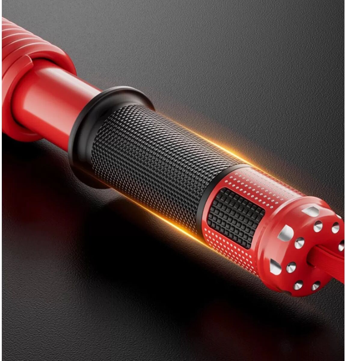 INF 40kg Power-Twister Armstrainer mit rutschfesten Griffen und Sicherheitsriemen - Rot