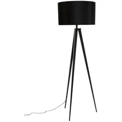 DAHEIM Stehlampe Tripod Stoff Schwarz