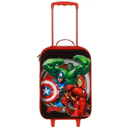 Karactermania Soft 3D Trolley Suitcase Almighty, Koffer, Rot, Schwarz