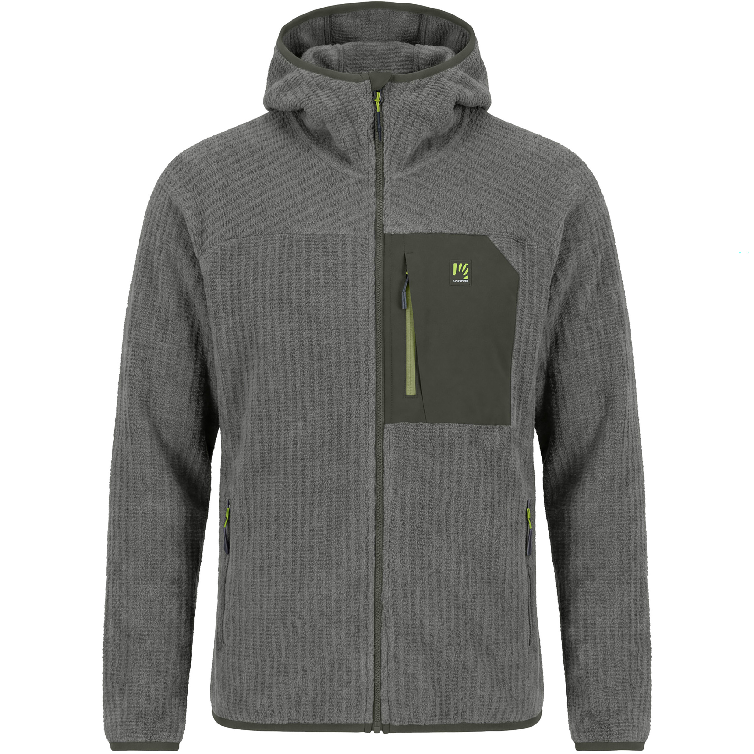 Karpos Rocchetta Evo Fleece Herren Fleecejacke grau Größe L Camping Elastisch