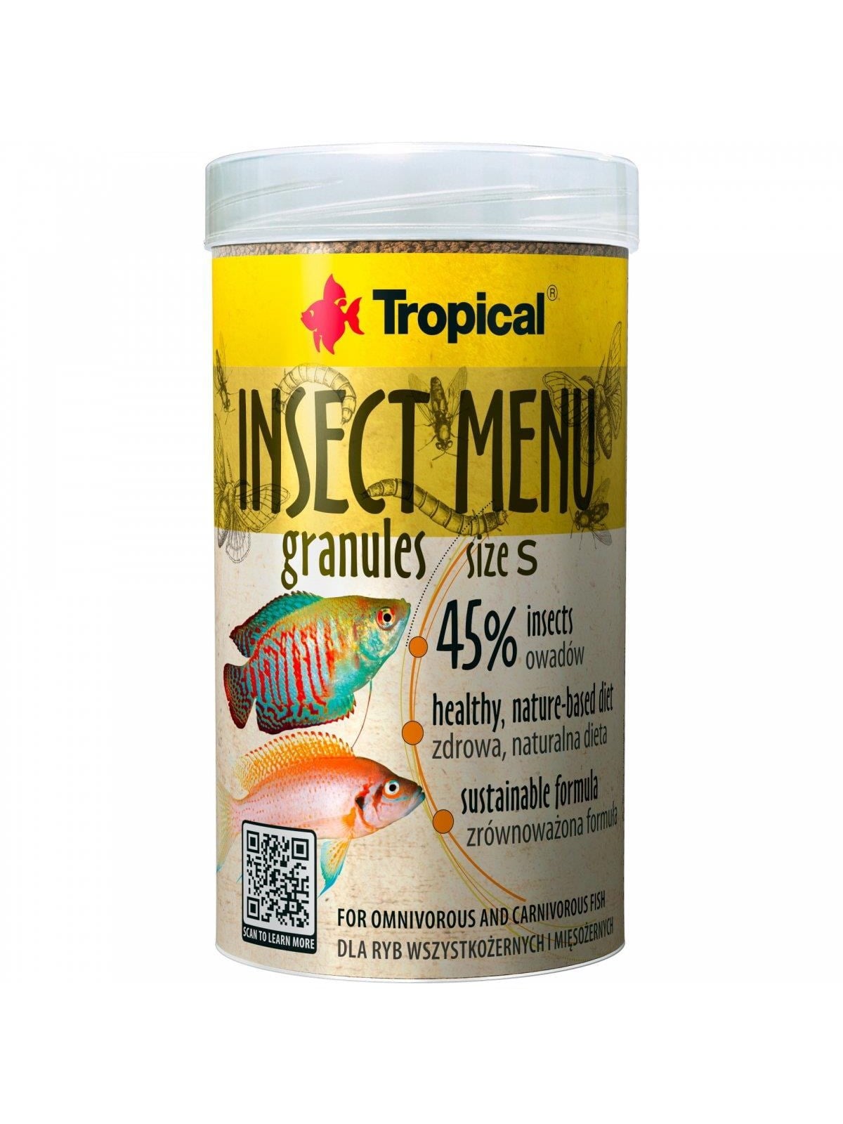 Tropical Insect Menu Granulat Größe S 250 ml.