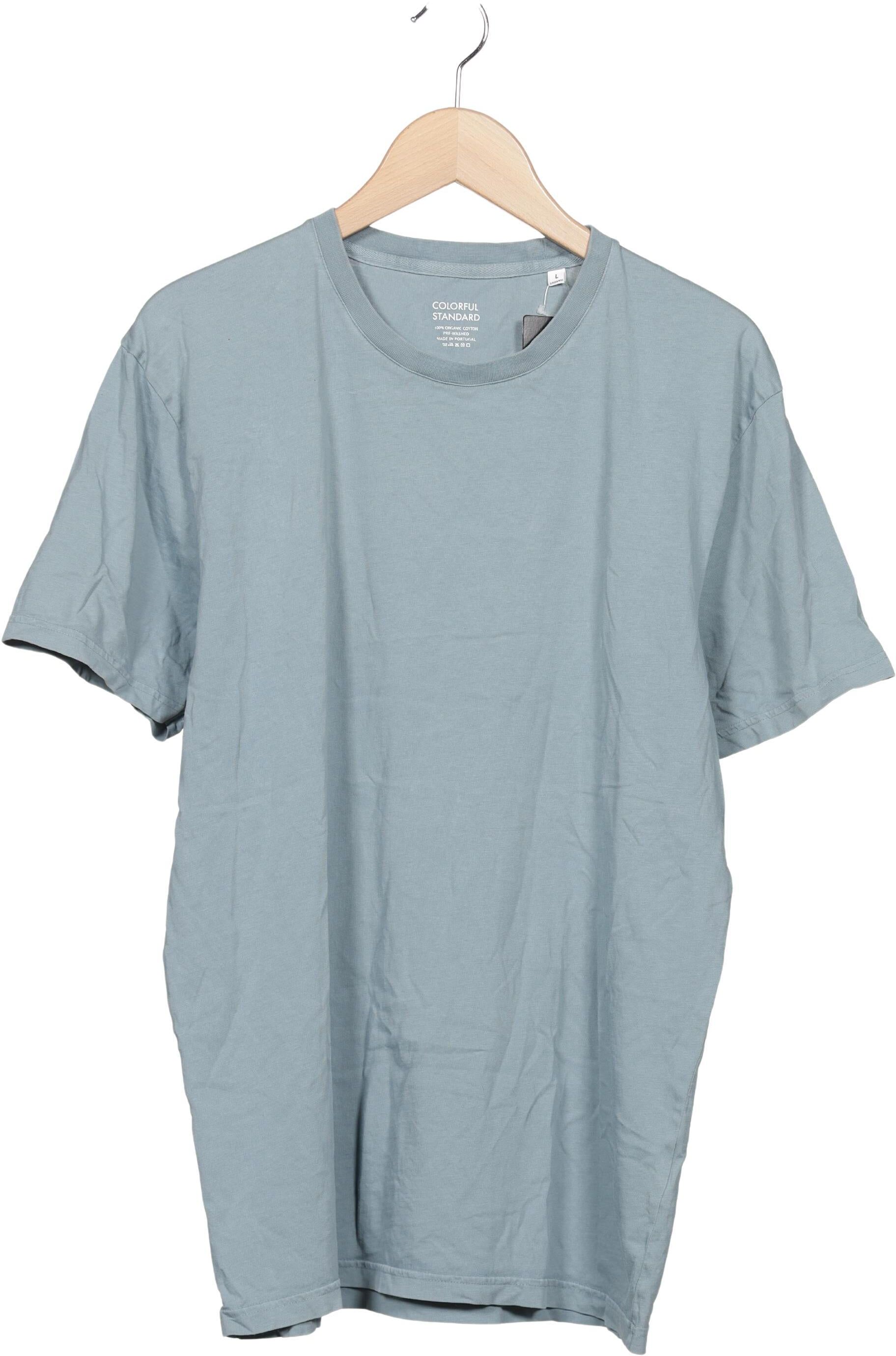 Colorful Standard Herren T-Shirt, Hellblau, Gr. L, Baumwolle - Second Hand