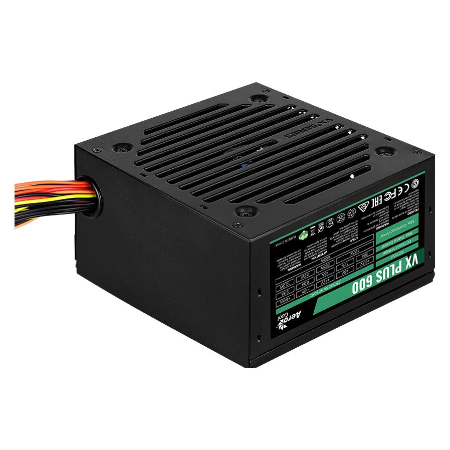 AeroCool VX PLUS 600 Netzteil 600 W 20+4 pin ATX ATX Schwarz (600 W) (AEROPGSVX-600PLUS-80)