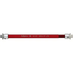 Steckachse Zugrad 12 mm Aluminium, FollowMe Cycling, Passend z.b. für SRAM/Maxle, Größe: M12x1,75x174 mm, Farbe: Rot, VE: 1 Stk.
