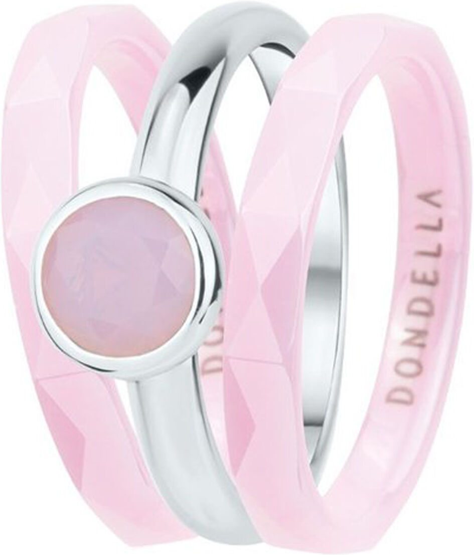 DONDELLA Ceramic Rose Diamond Ring (8mm)