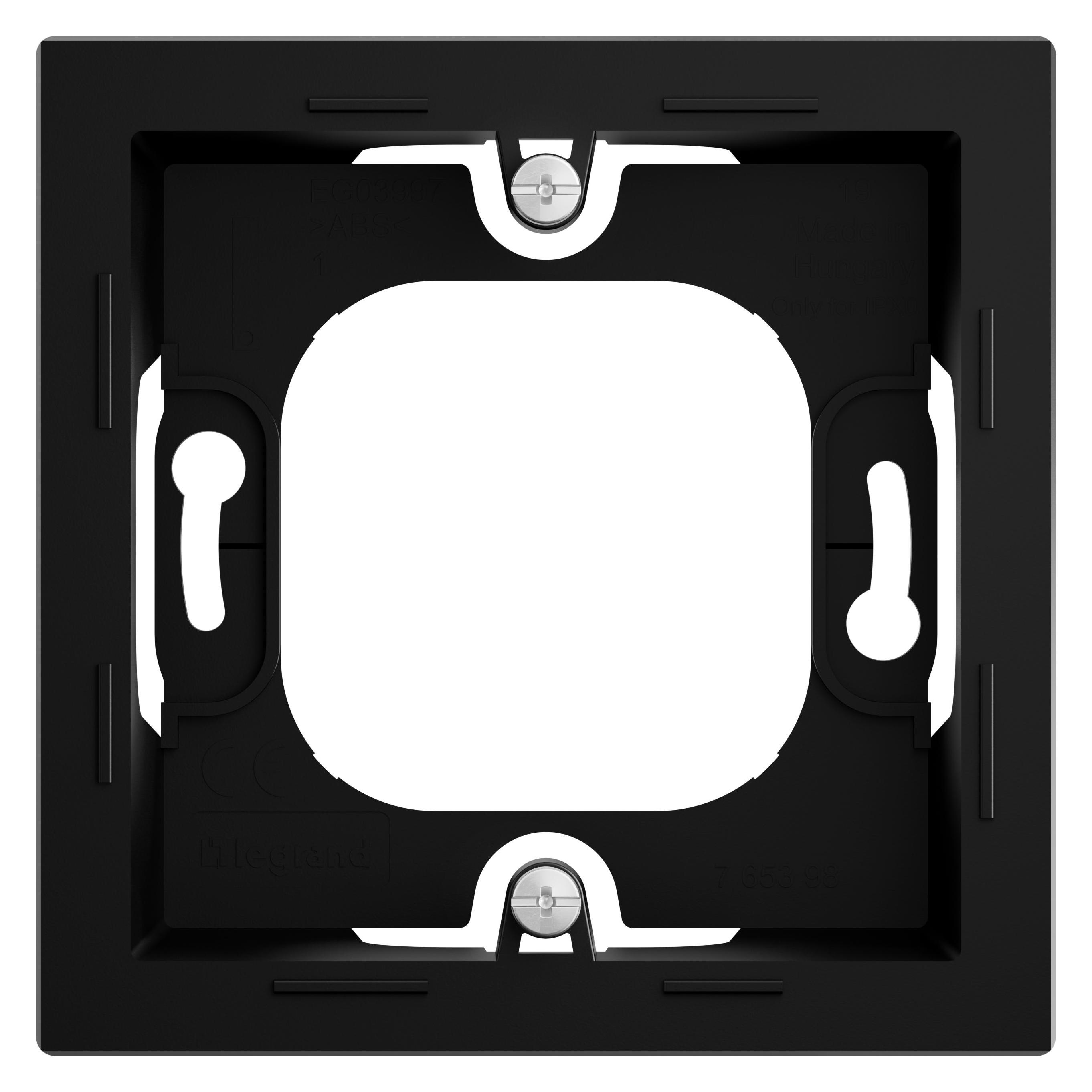 Legrand SEANO Aufputzgehäuse 1-fach zur Verwendung mit Abdeckrahmen der Serien SEANO und Seano+, Obe (765398)
