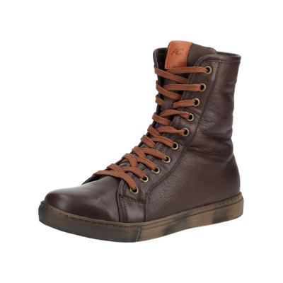 Schnürstiefelette ANDREA CONTI "Andrea Conti Stiefelette Leder", Damen, Gr. 37, Leder, braun, Schuhe Schnürstiefelette