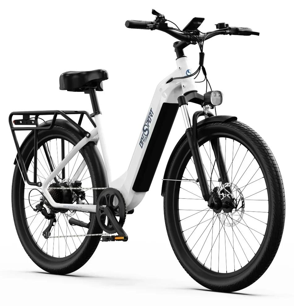 City-E-Bike - OT05 - 71-cm-Räder - 250-W-Motor - 36-V-Lithiumakku - Reichweite 31-60 km - Höchstgeschwindigkeit unter 25 km/h - Weiß