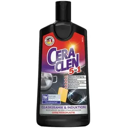 Glaskeramikreiniger Ceraclen 5 in 1 200 ml für Glaskeramikkochfelder und Induktion geeignet