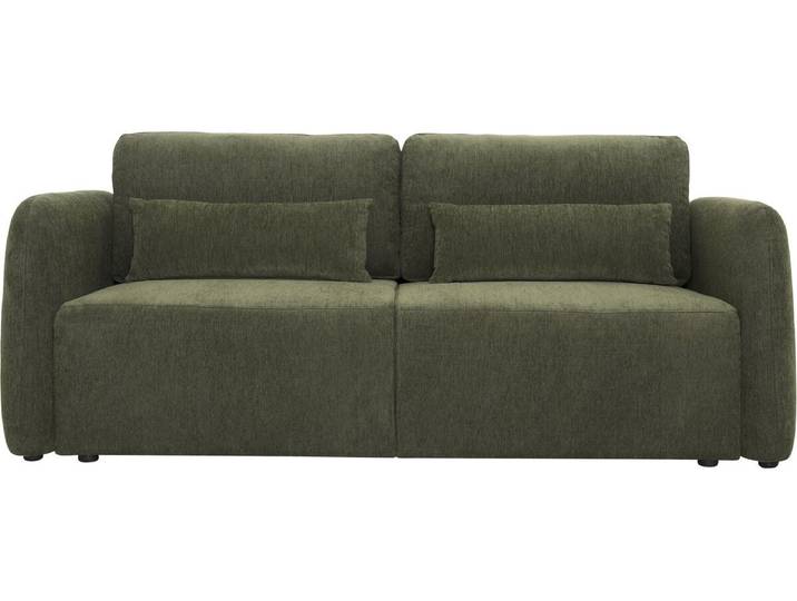 Canapé droit convertible en tissu Concorde 3 places - Vert