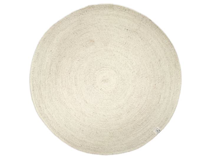 Classic Collection Merino Wollteppich rund Ø160cm Weiß