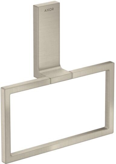 Hansgrohe Axor Handtuchring 42623820 eckig, schwenkbar, brushed nickel