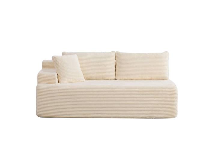 Oxeza Sofaelement 172/99/74.5 cm Elfenbein Chenillestoff, Ecru, Rechteckig, 99x74.5x172 cm, Wohnzimmer, Sofas & Couches, Sofas, Modulsofas