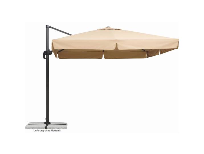 Ampelschirm Rhodos BHT: 359x273x300 cm Naturfarben