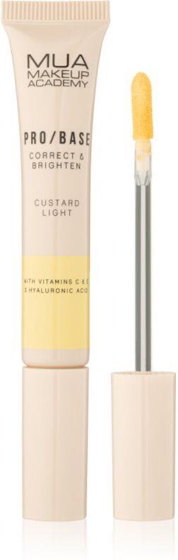 MUA Makeup Academy PRO/BASE Colour Corrector Illuminating Concealer shade Correct & Brighten – Custard Light 10 ml