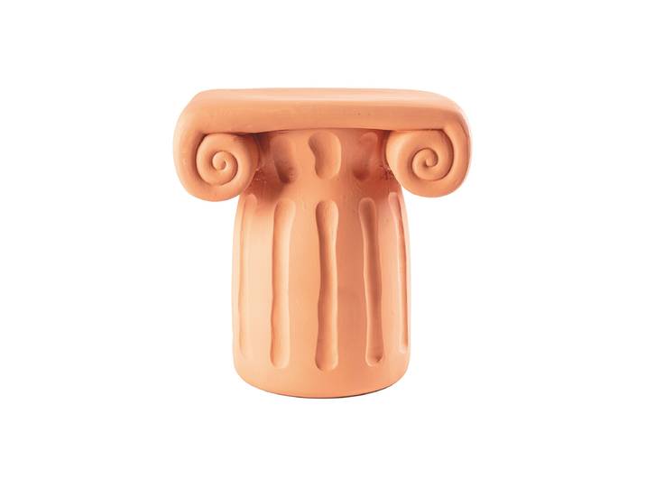 In- & Outdoor Design Beistelltisch & Hocker „Magna Graecia Dorico“ Terracotta Seletti