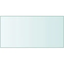 vidaXL Tischplatte Transparent 50x100 cm Hartglas