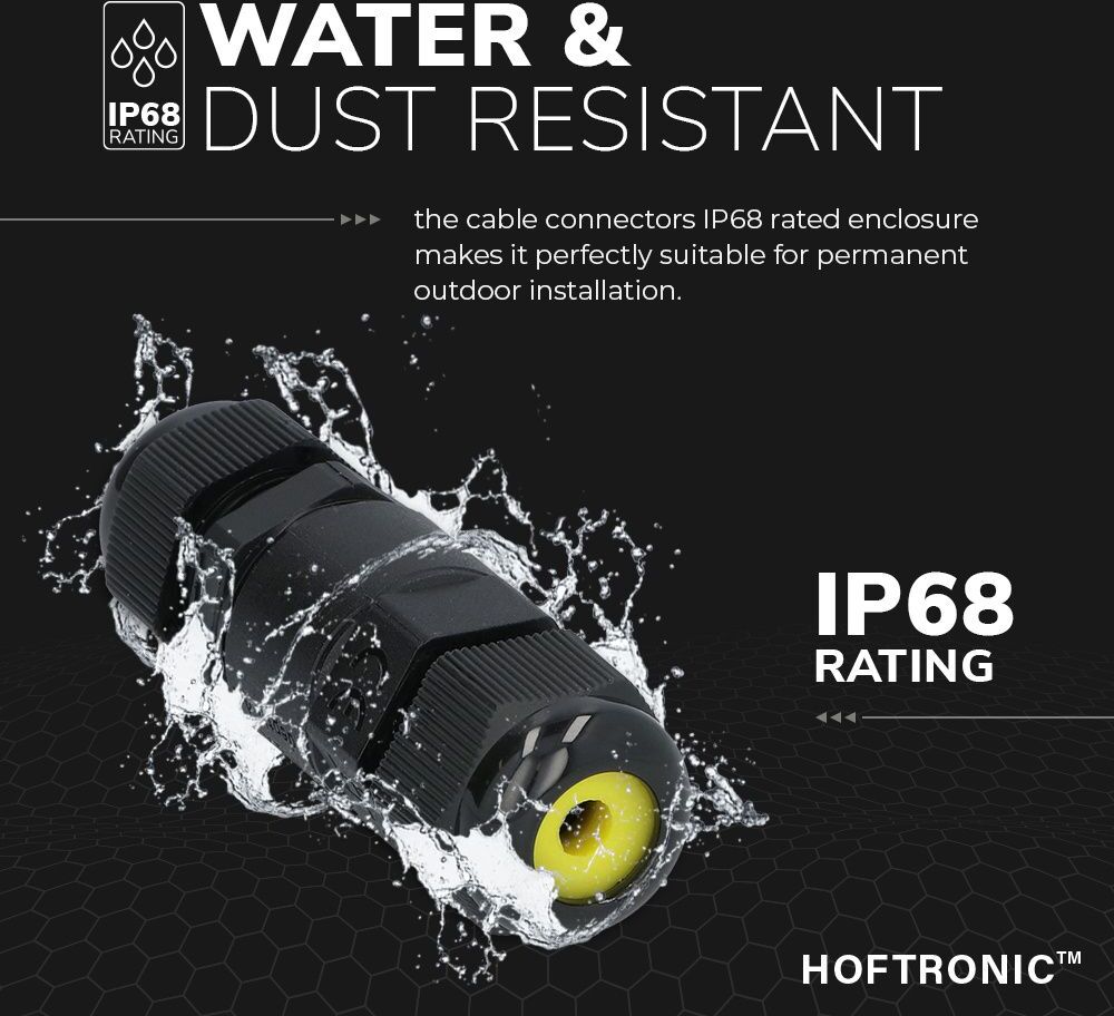 HOFTRONIC 5x Kabelstecker - IP68 wasserdicht