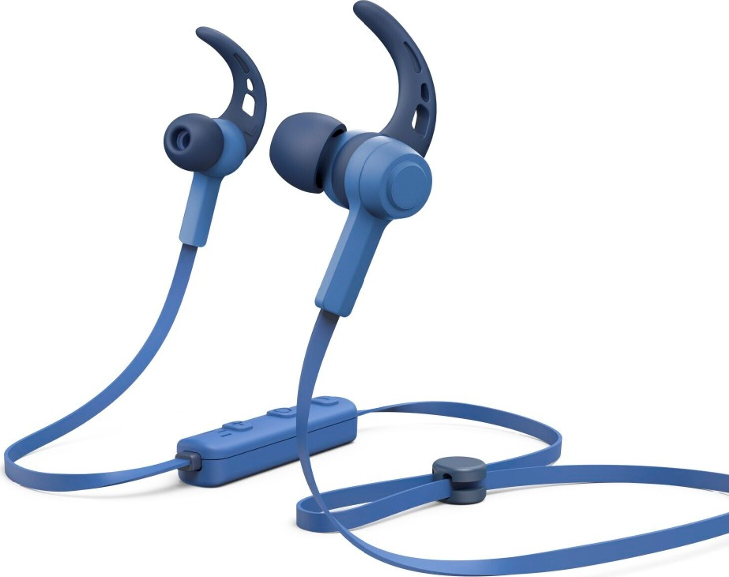 Hama Connect Sportieve Bluetooth-oordopjes met microfoon en oorhaak, blauw
