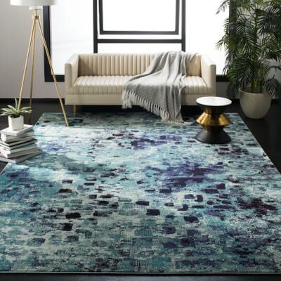 SAFAVIEH Monaco Shiloh Boho Abstract Modern Watercolor Area Rug