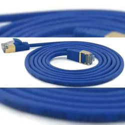 Wantec SSTP-Patchkabel Cat.6A bl 7127 bl 0,1m