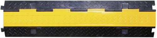 Walther Werke Kabelbrücke 39870020 Gummi Schwarz, Gelb Anzahl Kanäle: 2 1000mm Inhalt: 1m