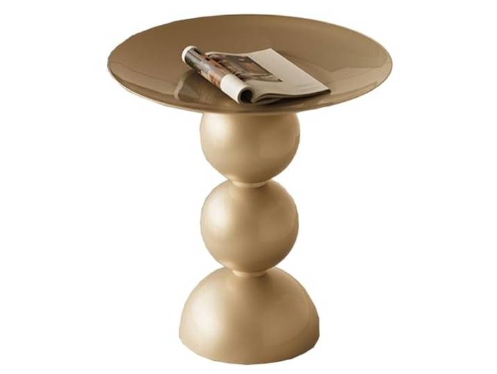 Beistelltisch, Runder Beistelltisch, Nachttisch aus Metall, klein(/Gold)
