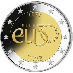 Irland 2023: 2 Euro Gedenkmünze 50. Jahrestag EU-Beitritt