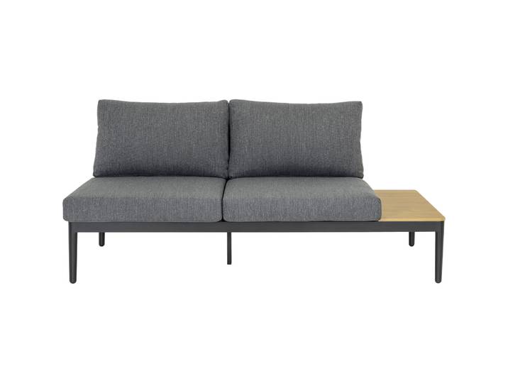 Loungeelement Florida anthrazit/dunkelgrau Aluminium 2 B 166 cm T 80.5 cm