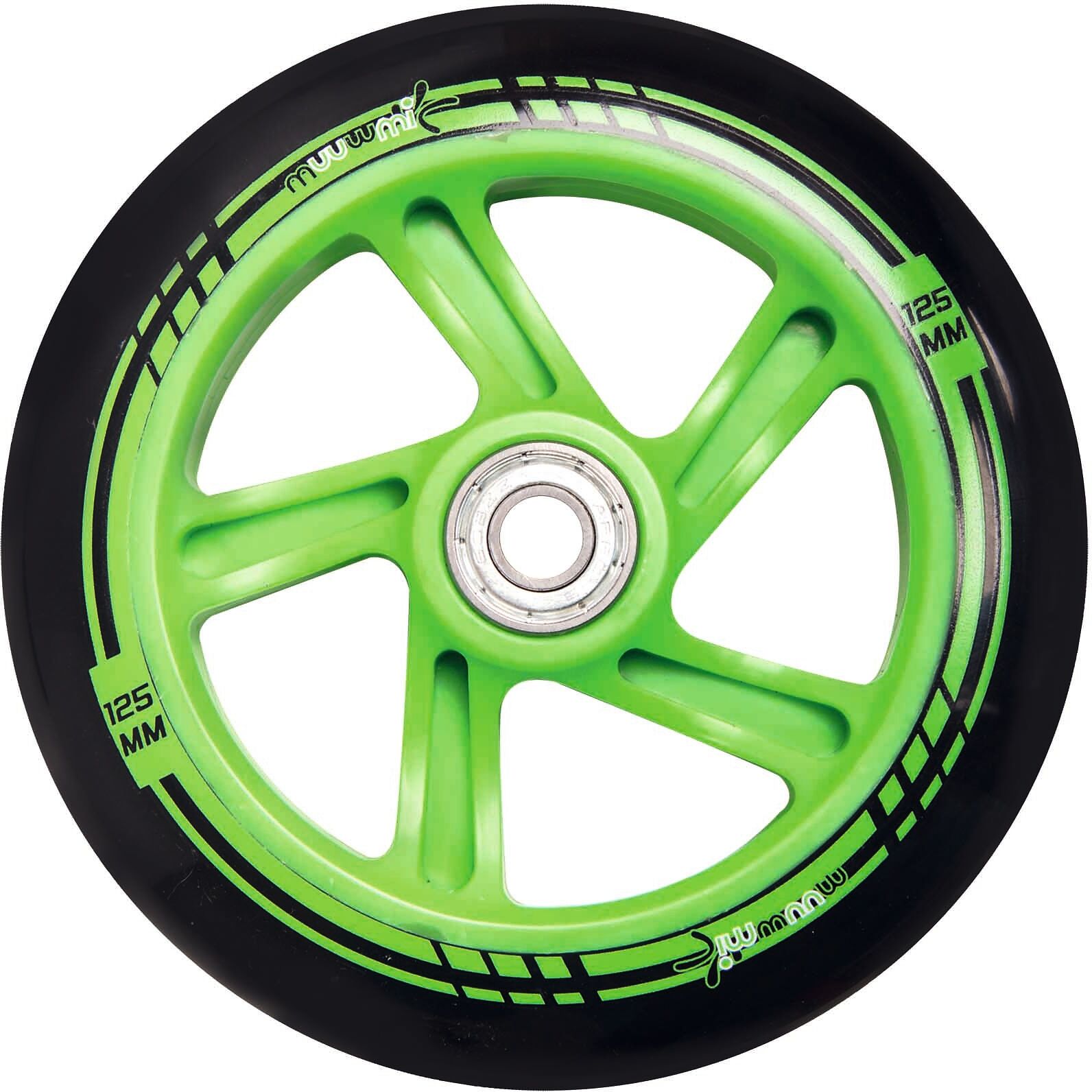 Scooter MUUWMI "Aluminium Scooter 125 mm", grün, RollerB:34,5cm L:71,5cm, Scooter, B:34,5cm L:71,5cm