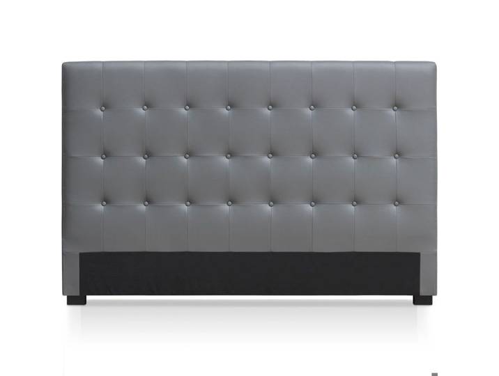 MENZZO Tête de lit Luxor 180cm Gris - Simili & P.U. L180 x P8 x H120 cm