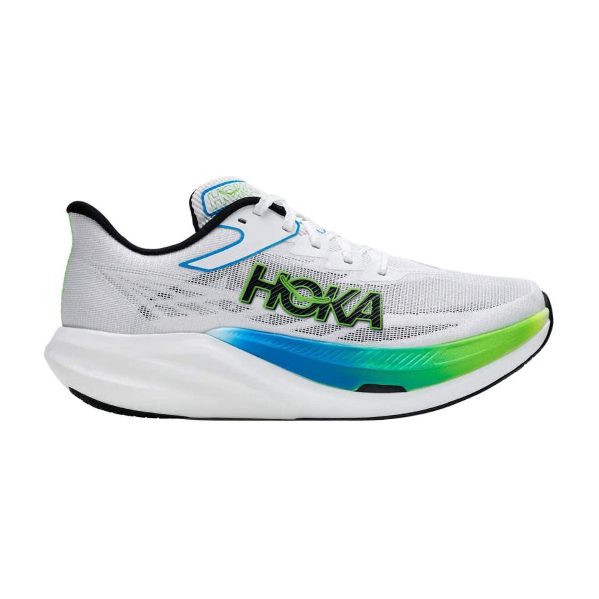 Sapatilhas Hoka Rocket X 3 Branco Verde AW26 Unissexo, Tamanho EU 42 Unisex