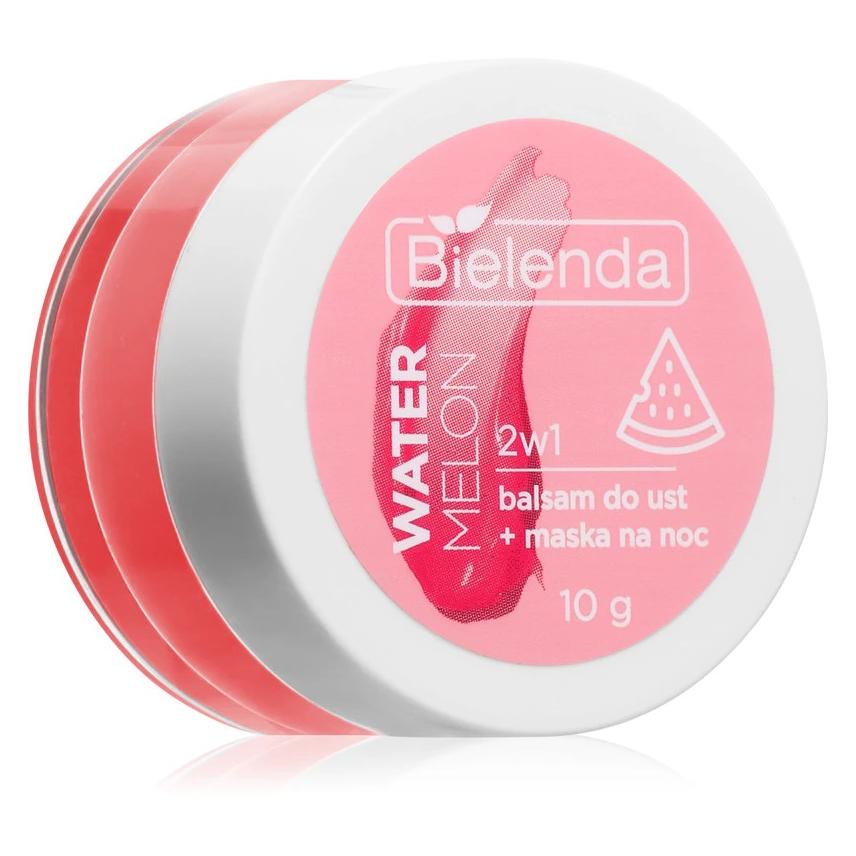 Bielenda Lip Care Sleeping Mask 2 In 1 Lip Balm Night Mask Watermelon 10g (Lippenbalsam, Lippenpflege Set, 10 g) (46365382)