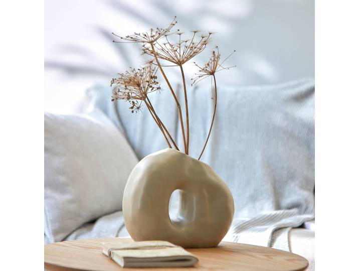 Vase forme organique - haut. 18 cm - Blancheporte
