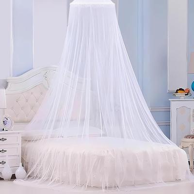 The Handy Homestead Large Mosquito Net Bed Canopy For Home And Camping Insect Protection white
