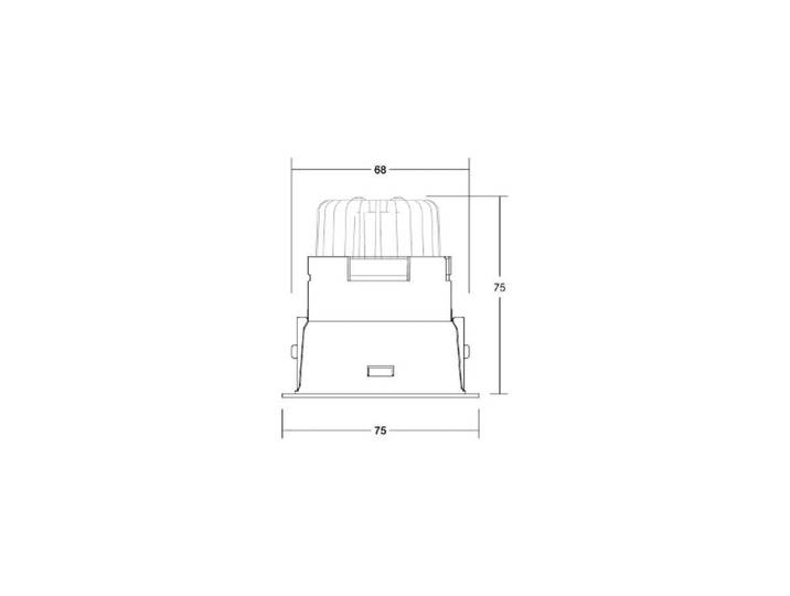 BRUMBERG Spot Binato DALI-dim-to-warm Anschlussbox schwarz Binato, dimmbar, schwarz, für Wohn- / Esszimmer, Aluminium, Downlight