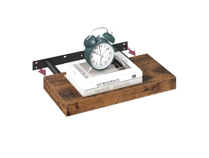 Wandregal SONGMICS RUSTIK 40x20x3.8cm vintage braun