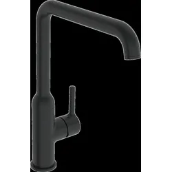 HANSA HANSAVANTIS Style Küchenarmatur, Niederdruck, Ausladung 255mm, schwenkbarer Auslauf, 5422110733, Farbe: Mattschwarz