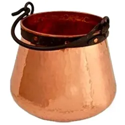 Ich-zapfe Kupferkessel 10 L, Pfanne + Kochtopf, Kupfer