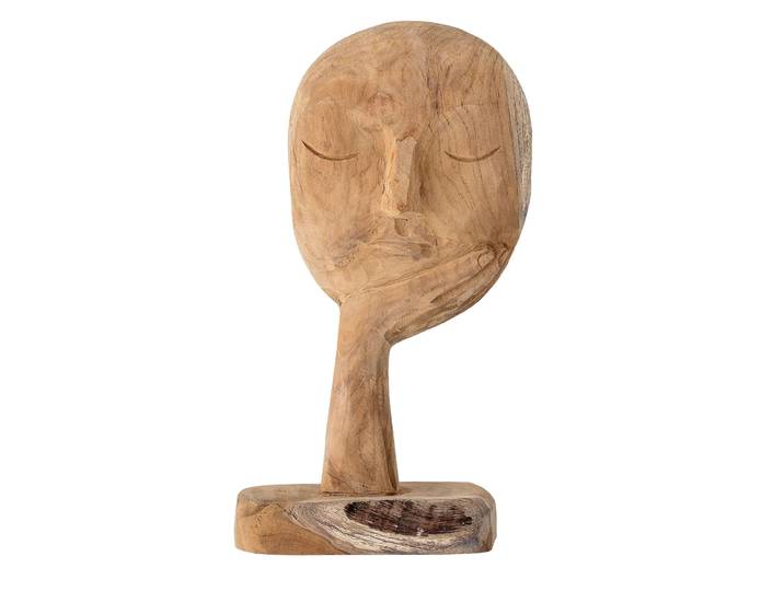 Bloomingville Sculpture en bois Bloomingville 35cm Nature
