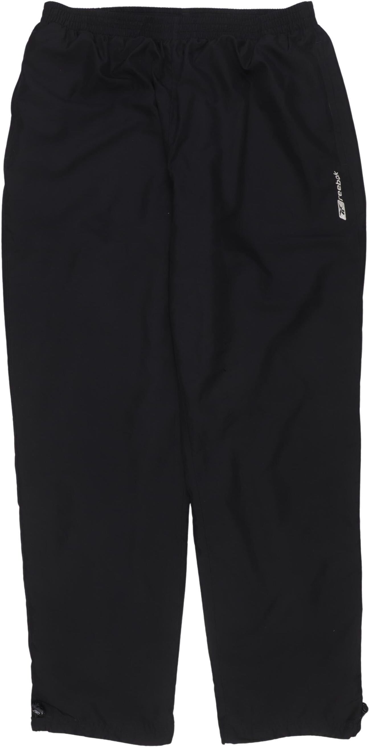 Reebok Herren Stoffhose, Schwarz, Gr. EU 56, Synthetik - Second Hand