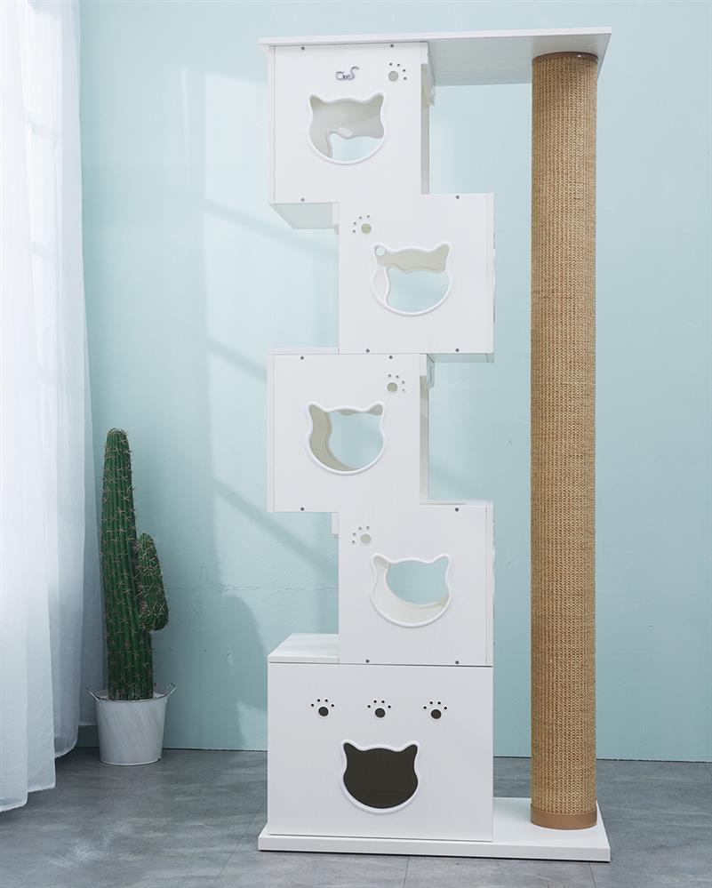 CatS Design Kratzbaum Multi Katzenbaum xxl große Katzen stabil D5a